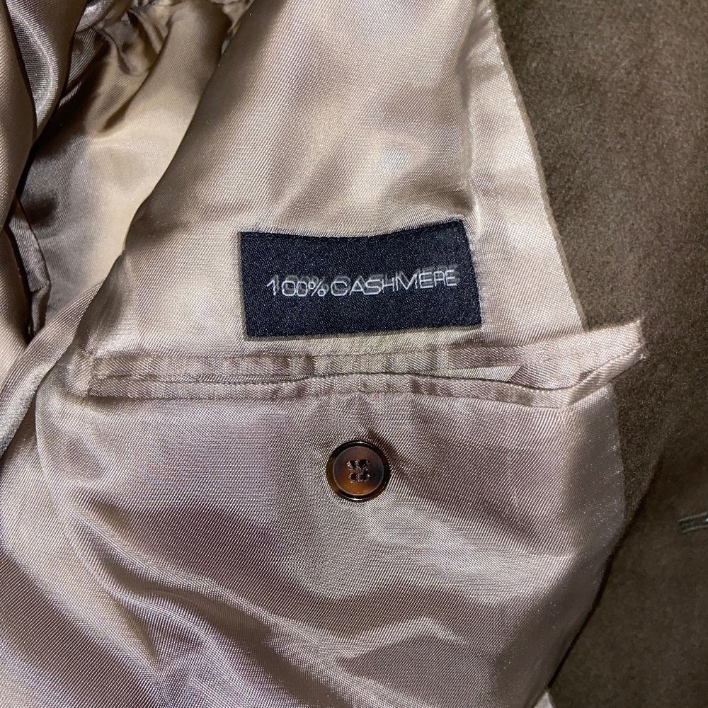 Vintage Bill Blass For Marshal Fields 100% Cashmere Mens Brown Blazer 42 Short - Picture 6 of 8